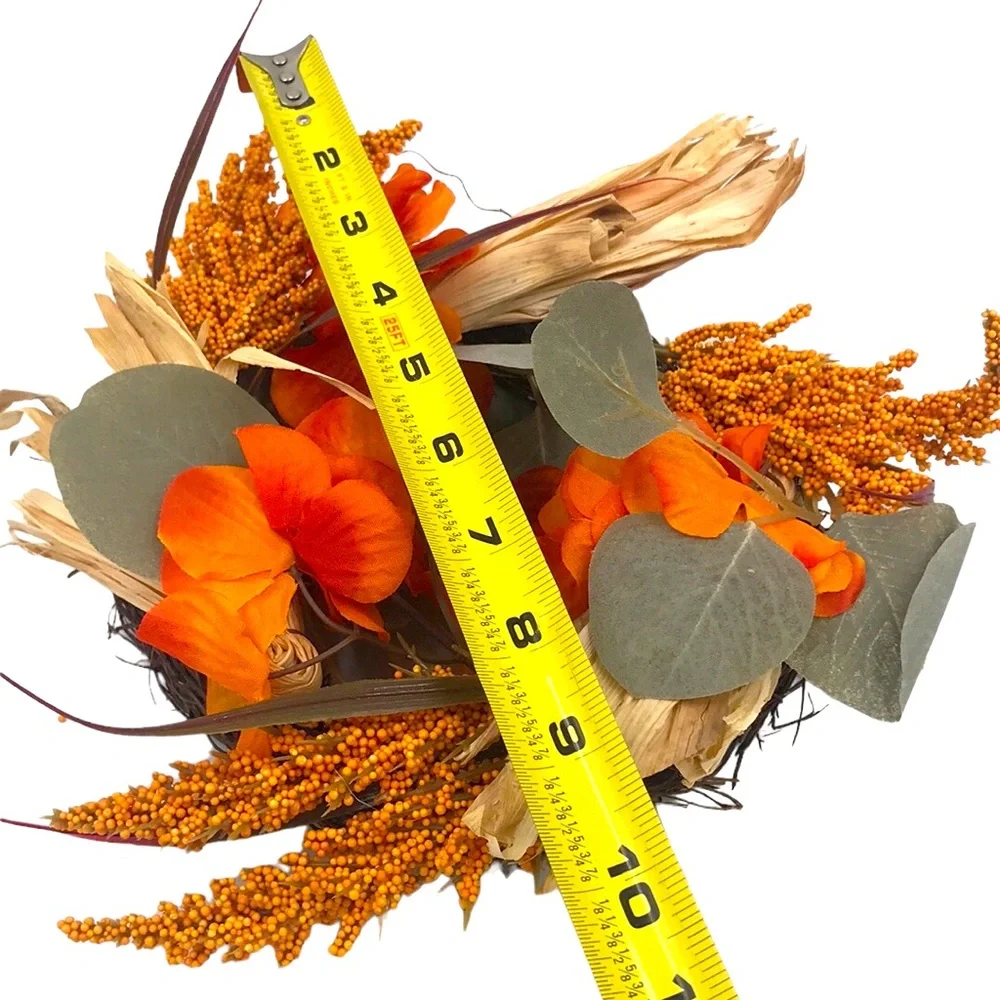 Mini Harvest Wreath Floral Arrangement Decor